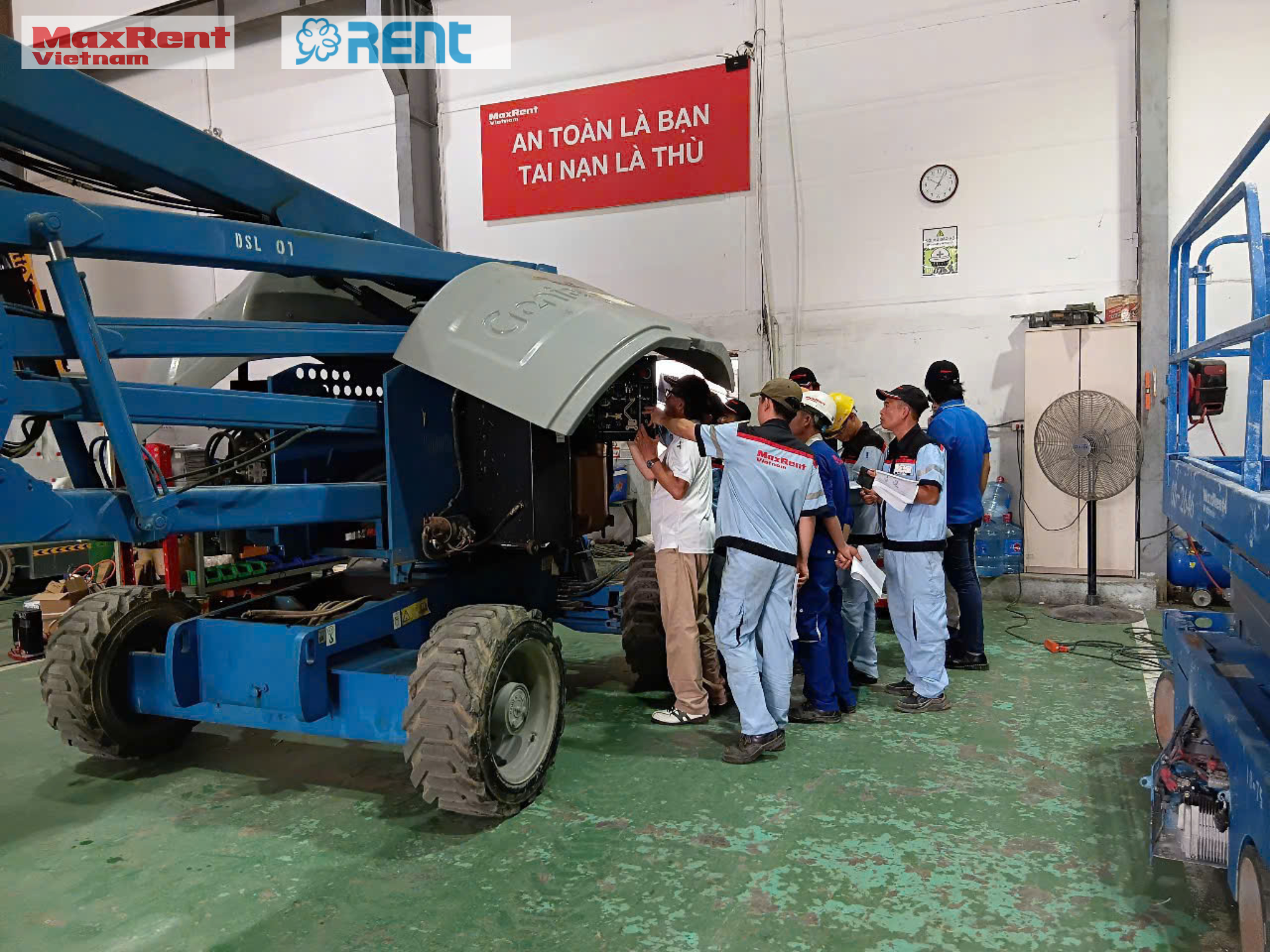 Rent Corp from Japan Sends Experts to Train MaxRent’s Technical Team on Genie Equipment